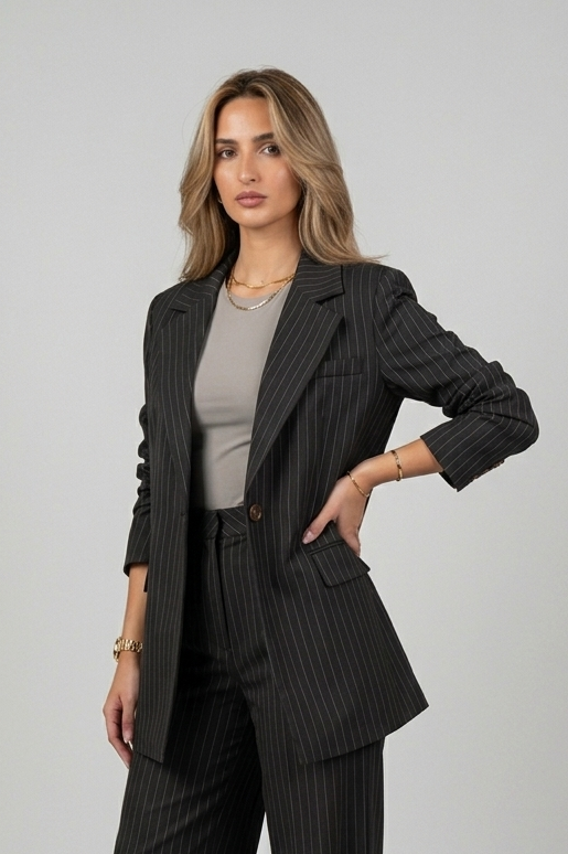 Pinstriped blazer