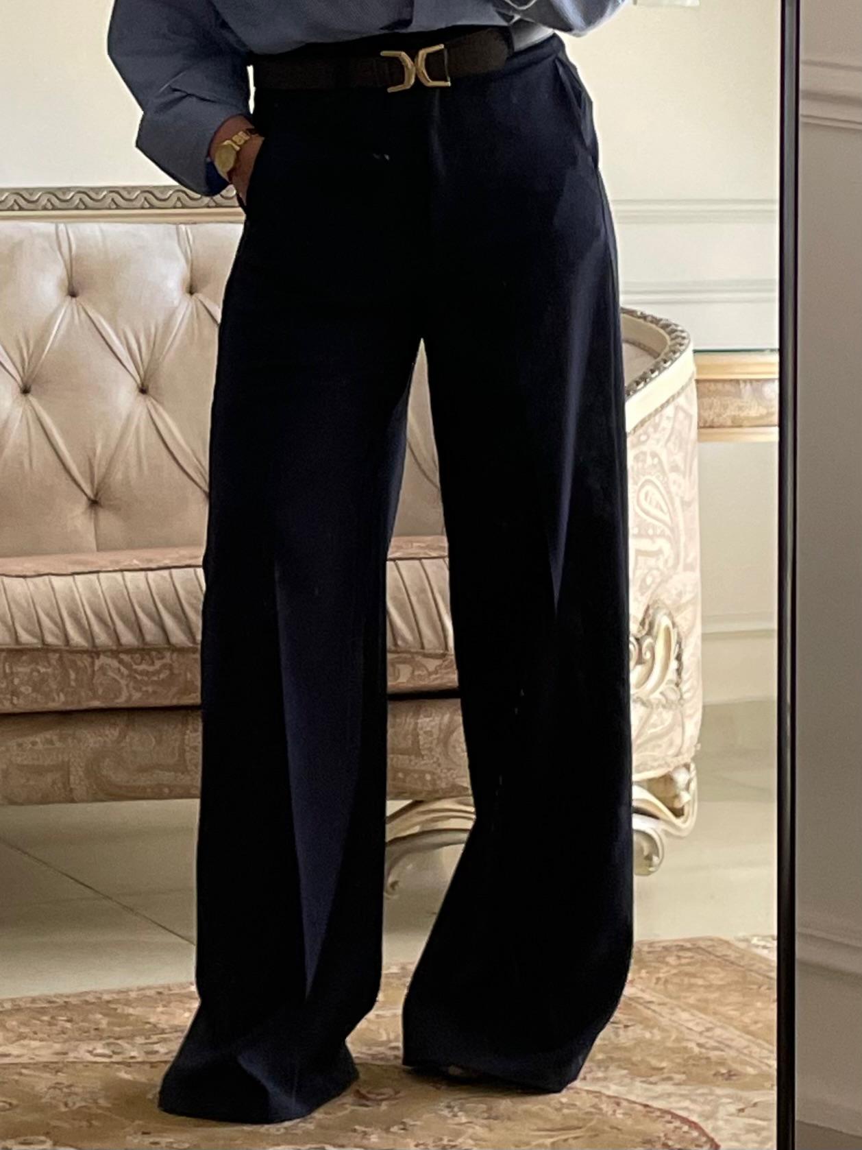 Flowy Tailored Wide-Leg Pants