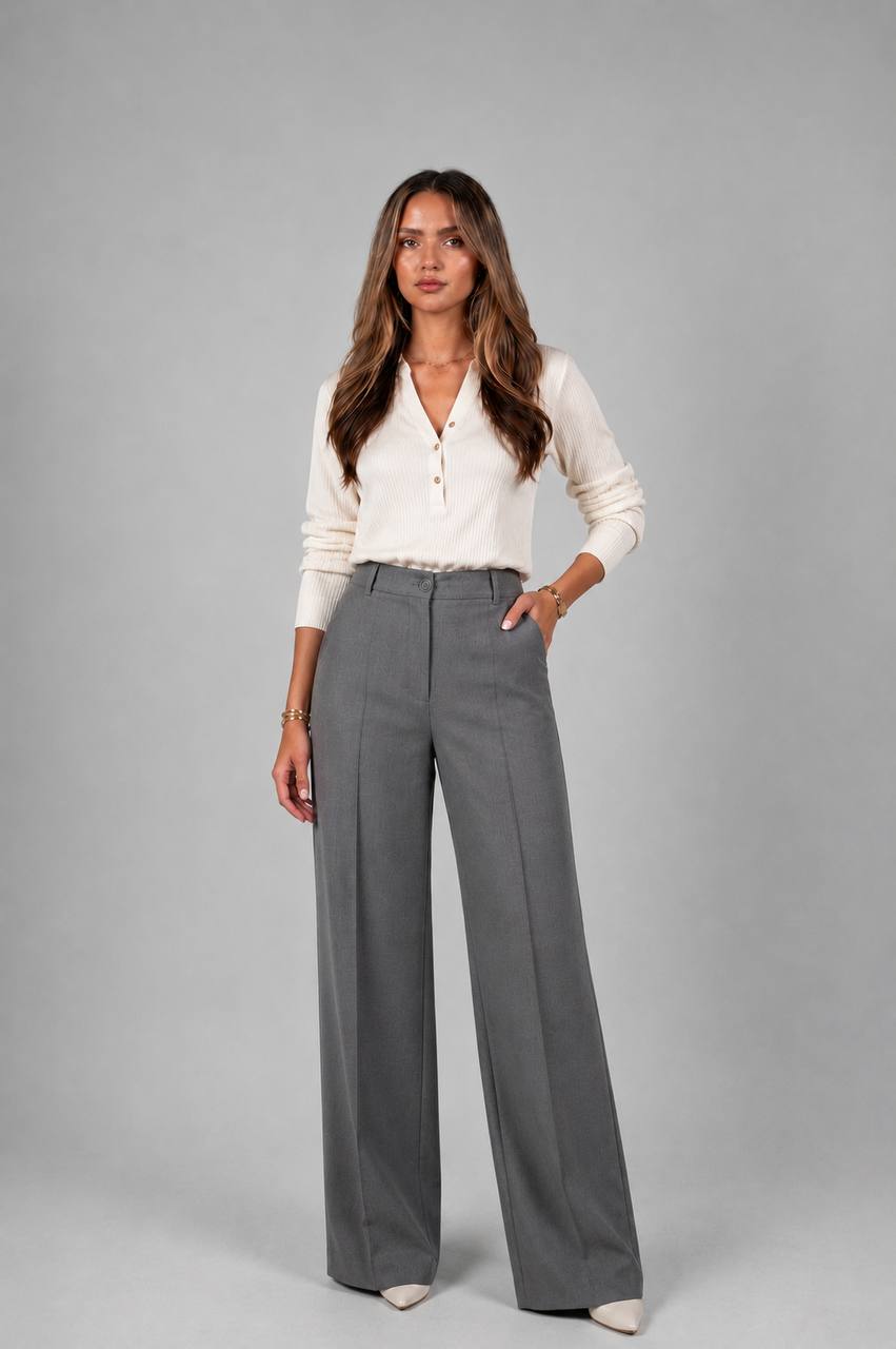 Gray classic pants